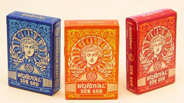 Sun God Greek Mythology Themed Orange Edition Playing Cards