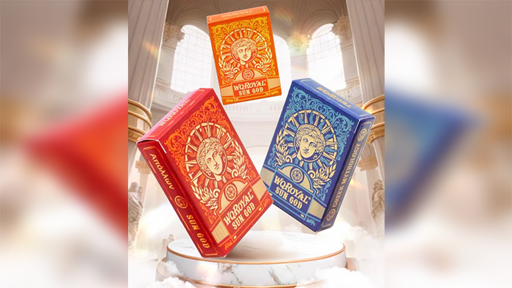Sun God Greek Mythology Themed Orange Edition Playing Cards