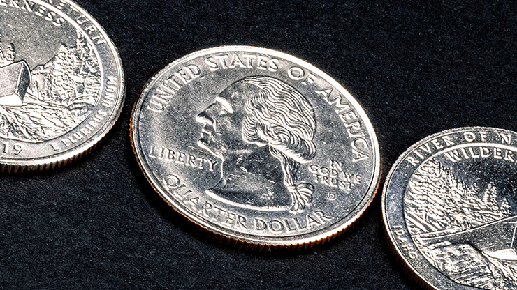 Triad Coins (Quarter) by Joshua Jay and Vanishing Inc.