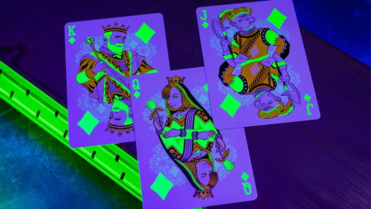 Bicycle Neon Rider Back Green-Glo Deck Playing Cards