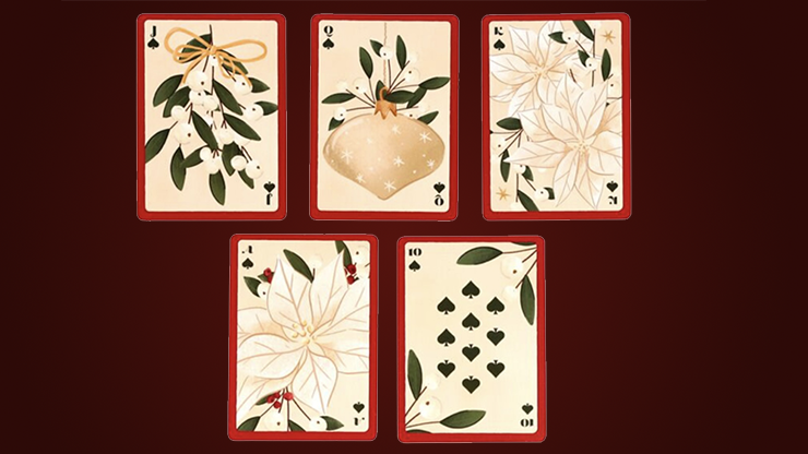 Christmas Botanicals Playing Cards by Puckator UK