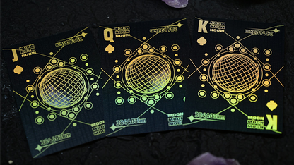 Moon (Black Holo) Playing Cards