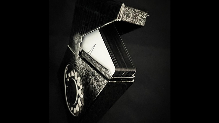 Black Metallic Foil Mortalis Machina Edition Playing Cards