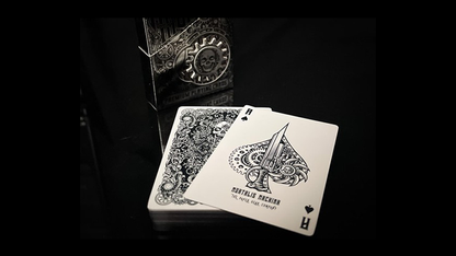 Black Metallic Foil Mortalis Machina Edition Playing Cards