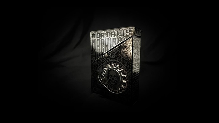 Black Metallic Foil Mortalis Machina Edition Playing Cards