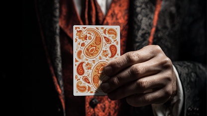 Paisley Ton sur Ton Poudre Orange workers Deck
