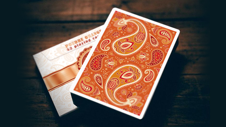 Paisley Ton sur Ton Poudre Orange Foil Designer's Choice