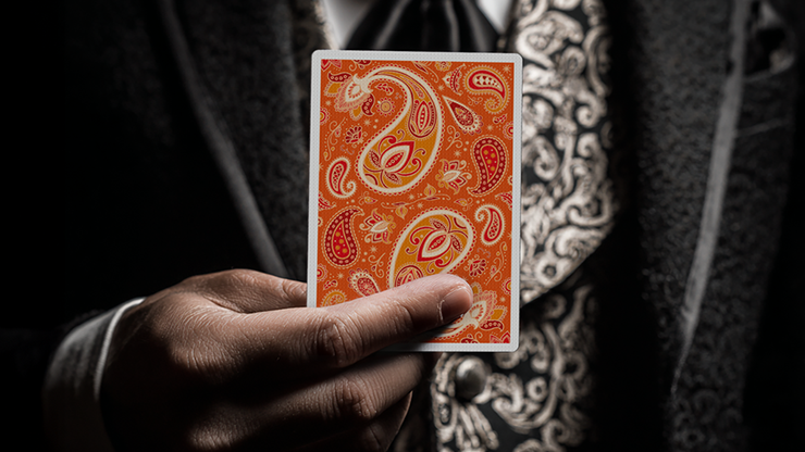 Paisley Ton sur Ton Poudre Orange Foil Designer's Choice
