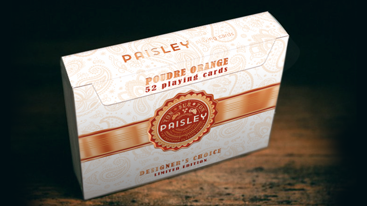 Paisley Ton sur Ton Poudre Orange Foil Designer's Choice