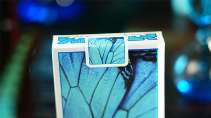 Prism Blue Morpho Playing Cards by TCC Fashion
