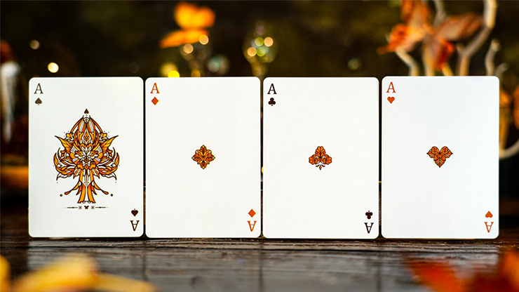 Amber Golden Morpho Playing Cards by TCC Fashion