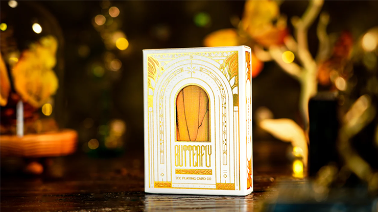 Amber Golden Morpho Playing Cards by TCC Fashion