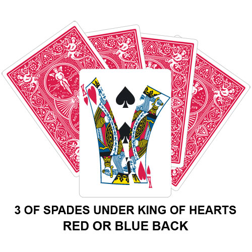Three Of Spades Under King Of Hearts