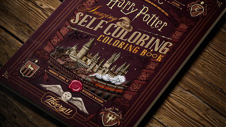 Harry Potter Self-Coloring Book by theory11