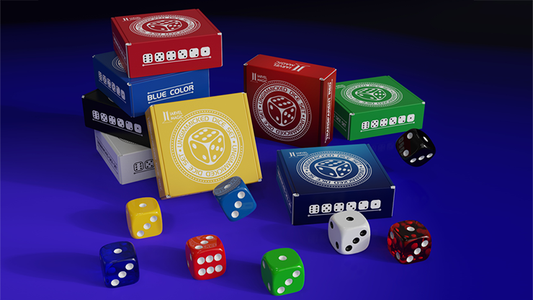 Regular Dice Set (9 Normal Dice) by IARVEL Magic (Black)