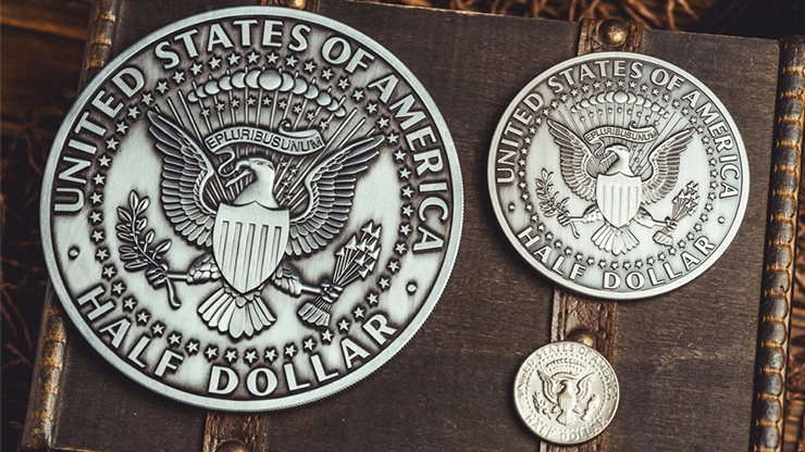 Bacon Jumbo Coin (Oversized Half Dollar) by Bacon Magic