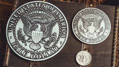 Bacon Jumbo Coin (Oversized Half Dollar) by Bacon Magic