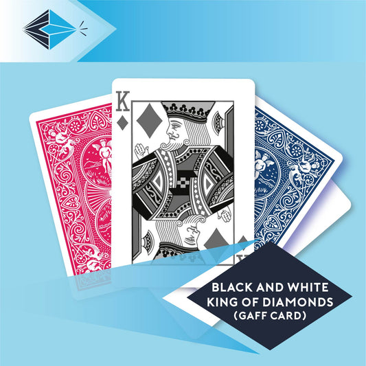 Black And White King Of Diamonds – Single Gaff Card