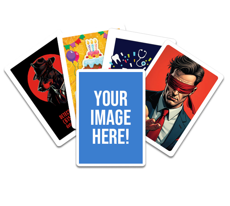 Personalised Face/Regular Back Bicycle Deck