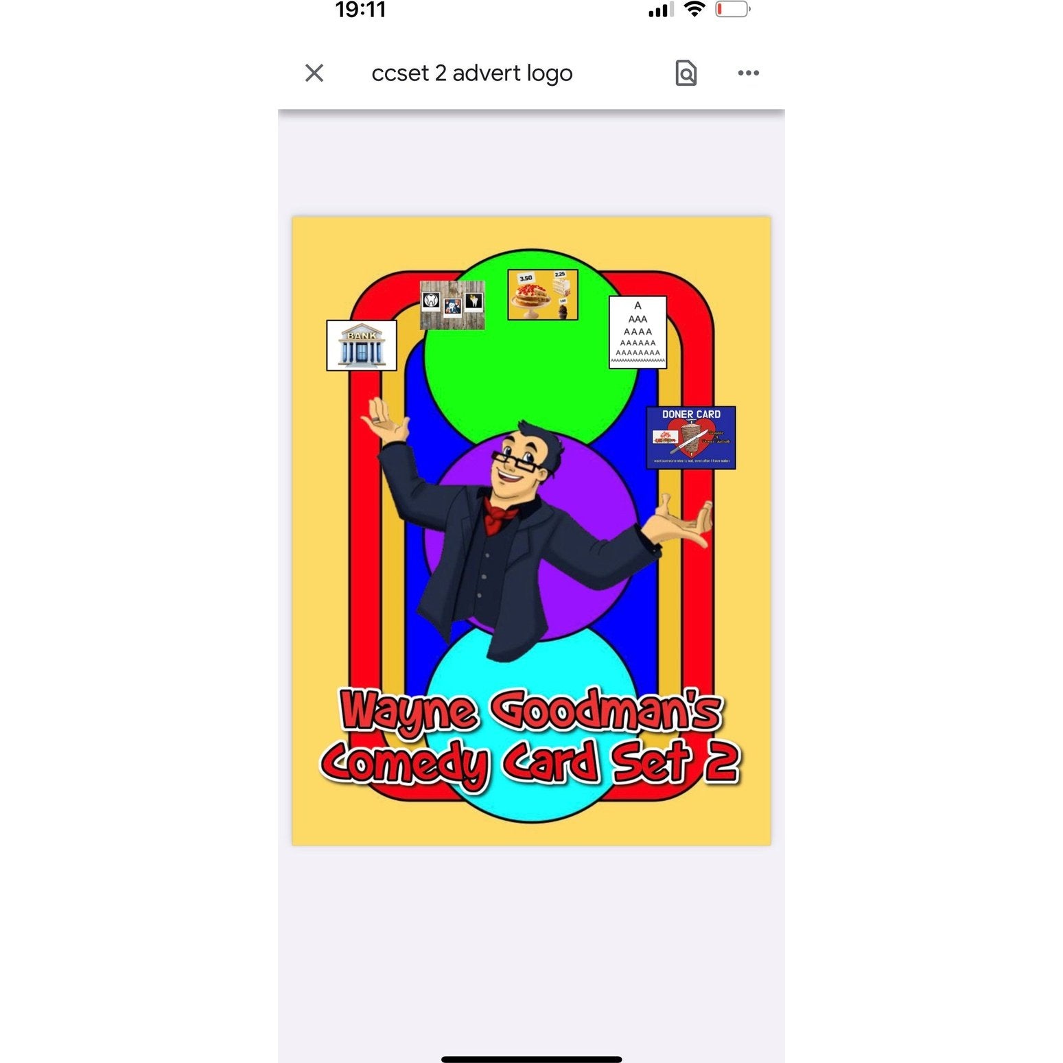 Comedy Cards Set 2 by Wayne Goodman – Alakazam Magic