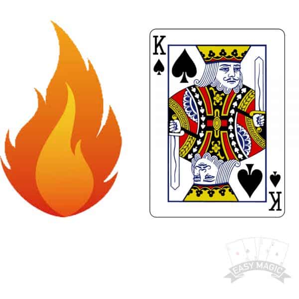 Flash Card Faces Burn Away Cards Reveal X5