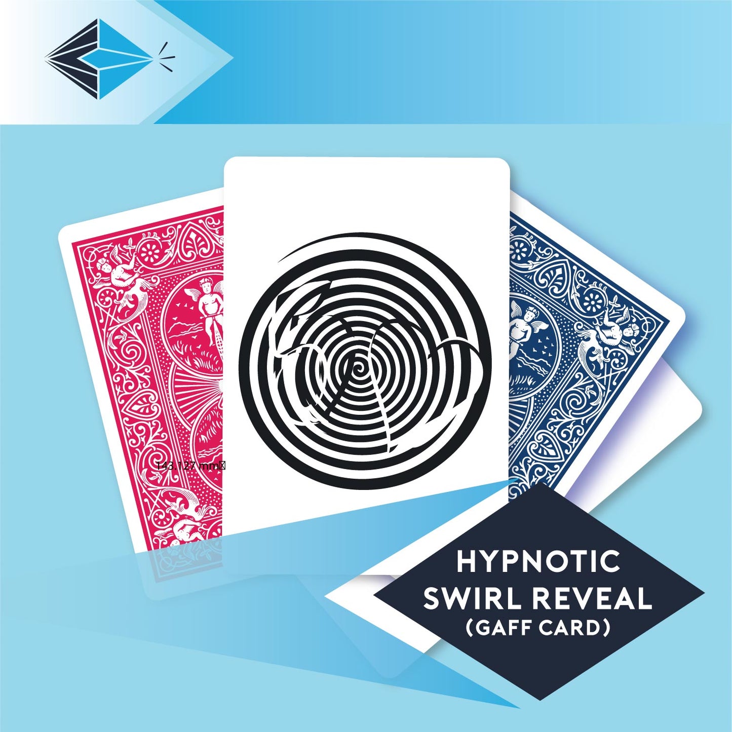 Hypnotic Swirl Reveal - Single Gaff Card