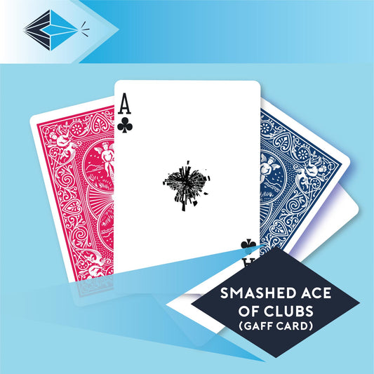 Smashed Ace Of Clubs – Single Gaff Card