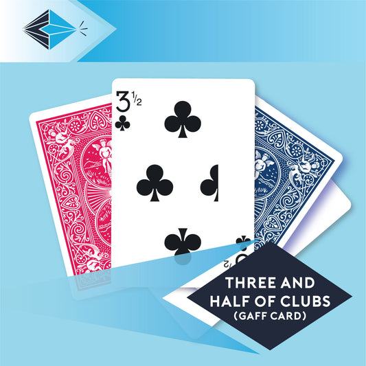 Three And Half Of Clubs – Single Gaff Card