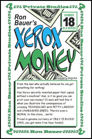 Ron Bauer Private Studies Xerox Money Book