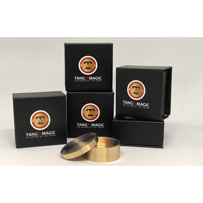 Okito Box (Brass) - US Quarter by Tango Magic -Trick (B0010)