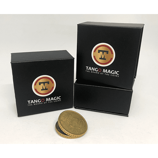 Expanded Shell Coin (50 Cent Euro, Steel Back) by Tango Magic - Trick (E0005)