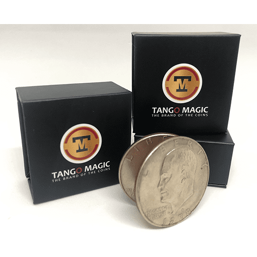 Expanded Eisenhower Dollar Shell (w/DVD)(D0009) by Tango - Trick