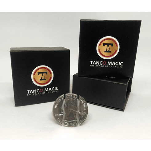 Folding Coin Quarter (D0021) (Traditional) by Tango Magic - Trick (D0021)