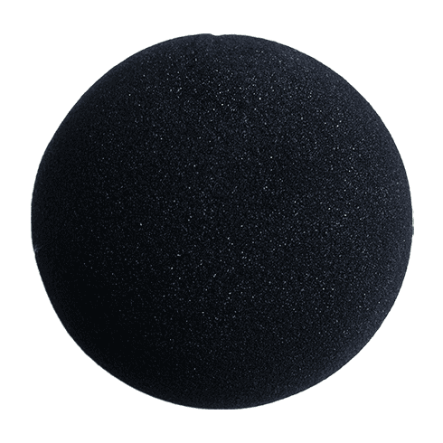 4 inch Regular Sponge Ball (Black) from Magic by Gosh (1 Each)