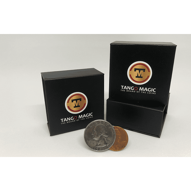 Tango Ultimate Coin (T.U.C) Quarter/Penny (D0127) with instructional DVD by Tango - Trick