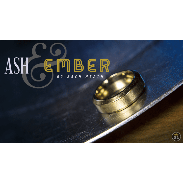 Ash and Ember Gold Beveled Size 8 (2 Rings) by Zach Heath  - Trick