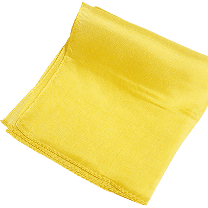 Silk 6 inch (Yellow) Magic By Gosh - Trick