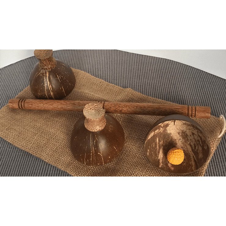 Cheppum Panthum Coconut Shell Cups and Wand set by Gary Kosnitzky - Trick