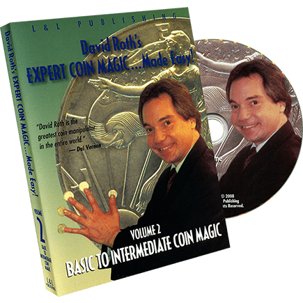 David Roth's Expert Coin Magic Made Easy Vol 2 (Intermediate to Advanced) - DVD