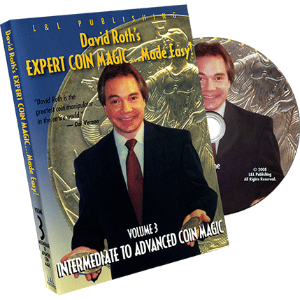 David Roth's Expert Coin Magic Made Easy Vol 3 (Intermediate to Advanced) - DVD