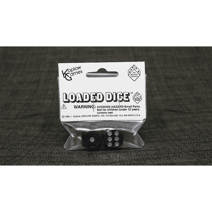 Loaded Dice (Weighted, Wood, Black) - Tricks