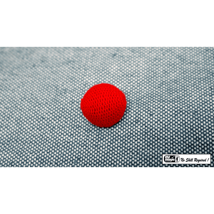 Crochet Ball 1 inch Single (Red) by Mr. Magic - Trick