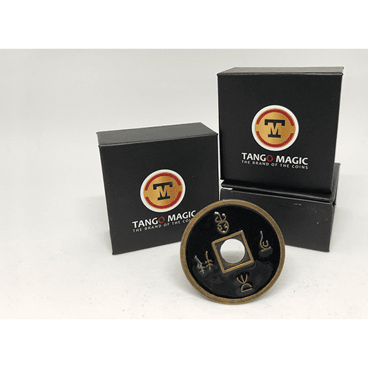 Dollar Size Chinese Coin (Black) by Tango (CH029)