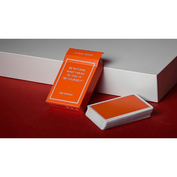 Magic Notebook Deck - Limited Edition (Orange) by The Bocopo Playing Card Company