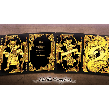 Middle Kingdom (Gold) Playing Cards Printed by US Playing Card Co