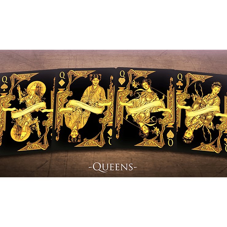 Middle Kingdom (Gold) Playing Cards Printed by US Playing Card Co