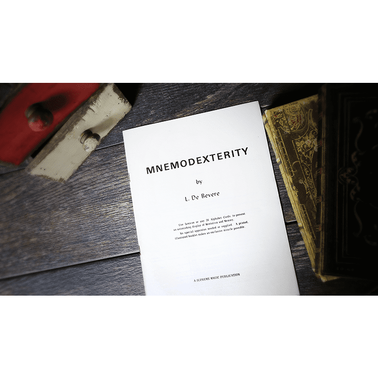 Mnemodexterity by L. De Bevere - Book