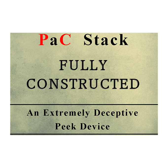 PaC Stack: Fully Constructed (Gimmicks and Online Instructions) by Paul Carnazzo - Trick