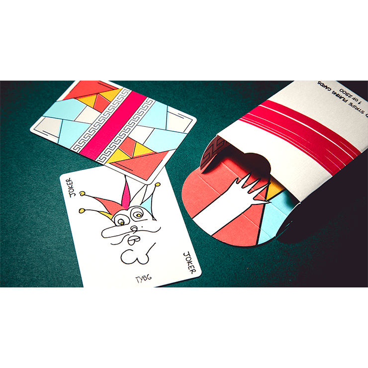 Red Stripe Playing Cards