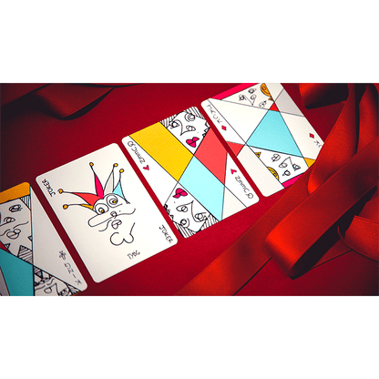 Red Stripe Playing Cards